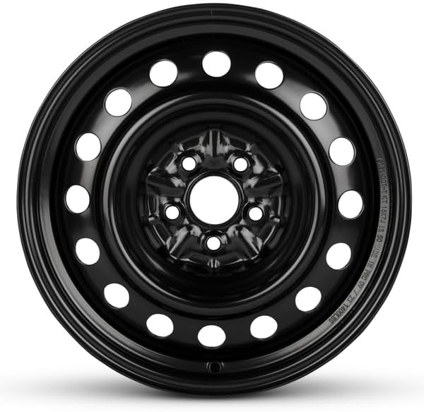 16x7 inch OEM Direct Replacement Steel Wheel - Recond for 2020-2025 Toyota Corolla 5-114.3mm Black 16 in Rim 4261102Q50