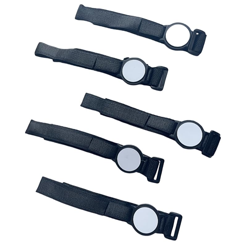 5 Black Wristbands, EM4100 125KHZ RFID ID Smart Access Control Bracelet