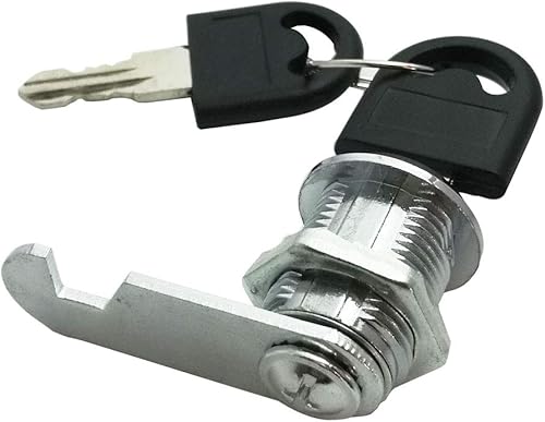 Miniatura 3 de Corgre Cerradura de cilindro de leva cilíndrica, cerraduras de leva con llave, caja de herramientas, 1219 (0.630in) (paquete de 2)