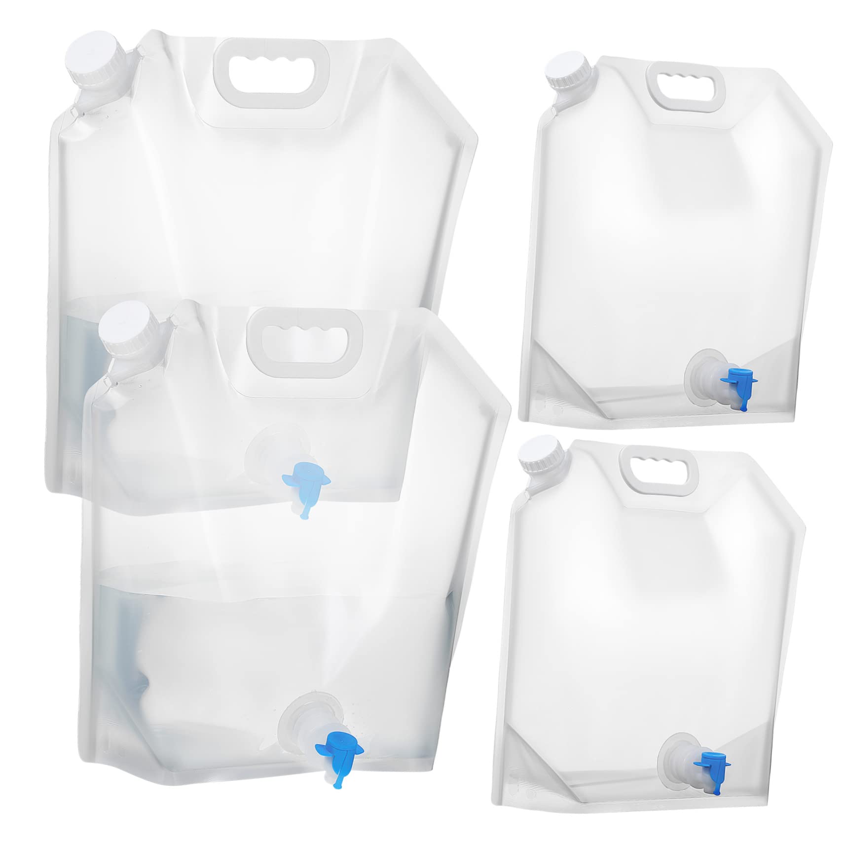Récipients eau pliables résistant au manque de place en camping avec robinet - 8