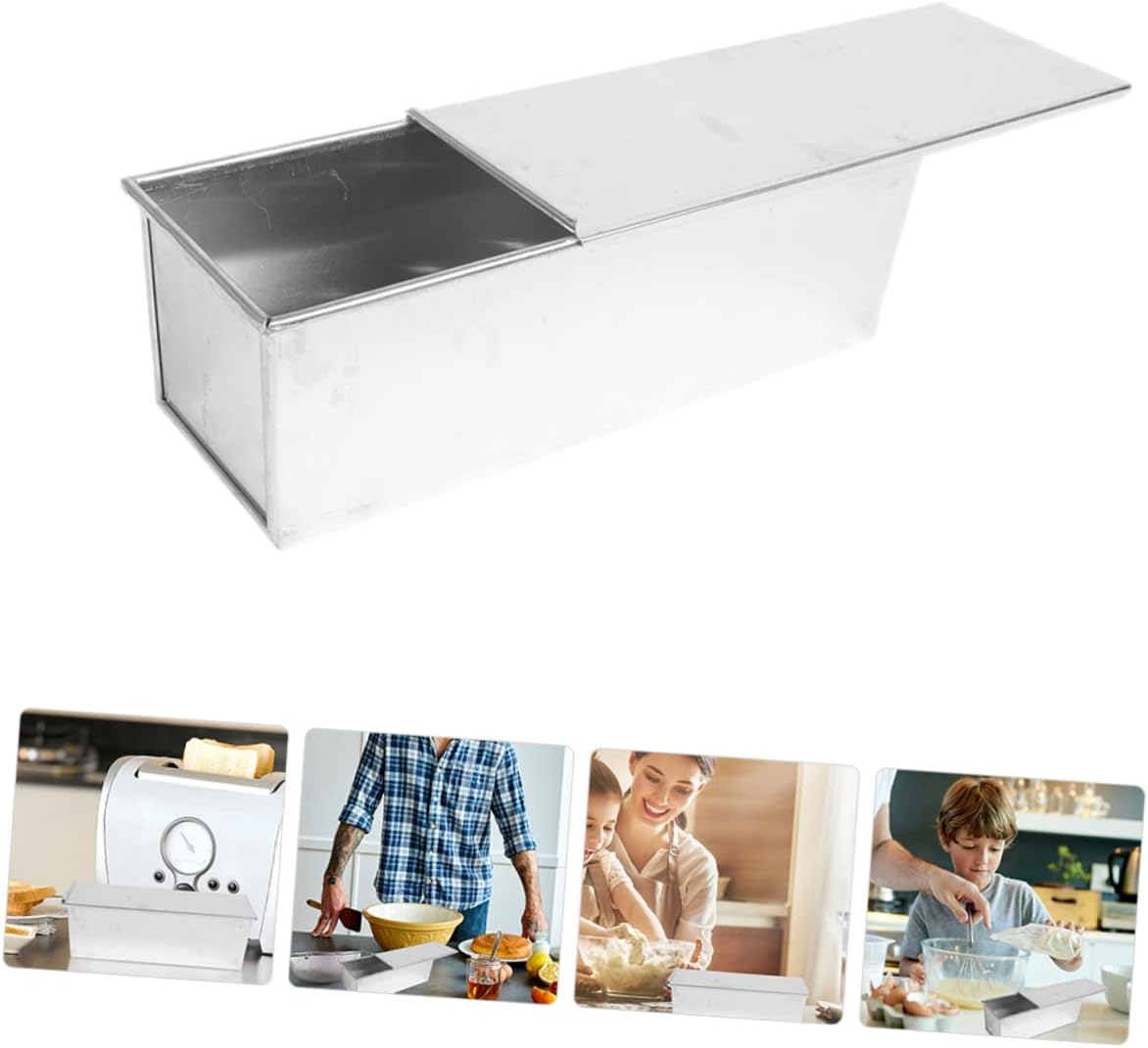 1000g Nonstick Aluminium Alloy Bread Pan with Lid for Baking Loaves at Home Professional Bakeries Excellent Thermal Conductivity Easy to Clean Design