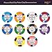 Playzaic 10-gram Phoenix Professional Poker Chips (100-pack) Real Clay Set - Bulk Casino Chips with Denominations for Texas Holdem, Blackjack - Betting Game Accessories ($500 Purple)