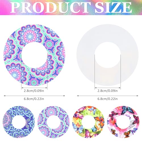 Libre 2 Sensor Covers - 24PCS Waterproof Freestyle Adhesive Patches - Blood Glucose Monitor Patch, Sweatproof Sensor Sticker