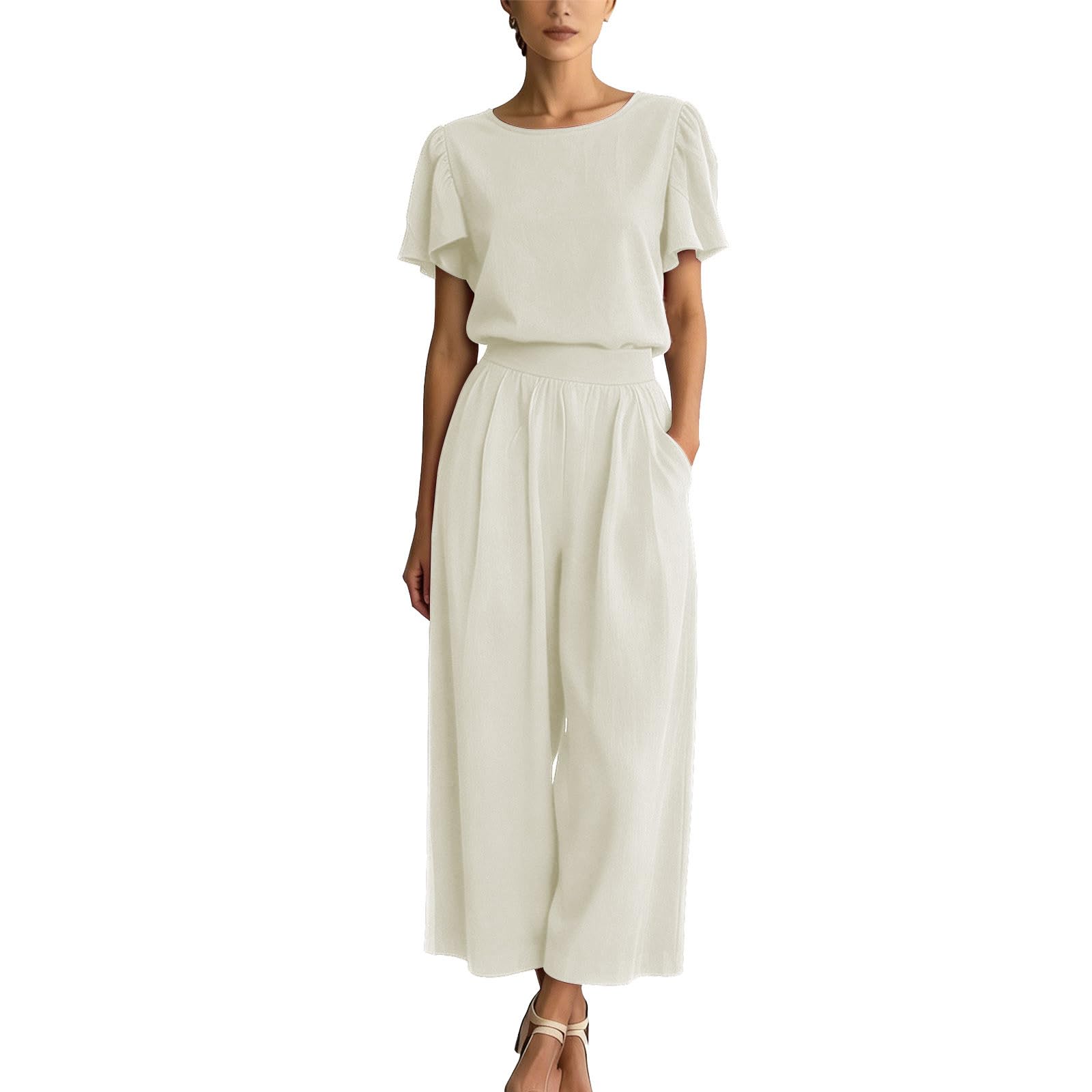 Conjunto de verano de dos piezas para mujer, ideal para días calurosos y paseos casuales 6