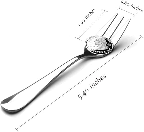 Miniatura 2 de Juego de 24 tenedores pequeños para aperitivos y cucharas demitasse de acero inoxidable, de 5.4 pulgadas, para ensalada, postre, café, cóctel,