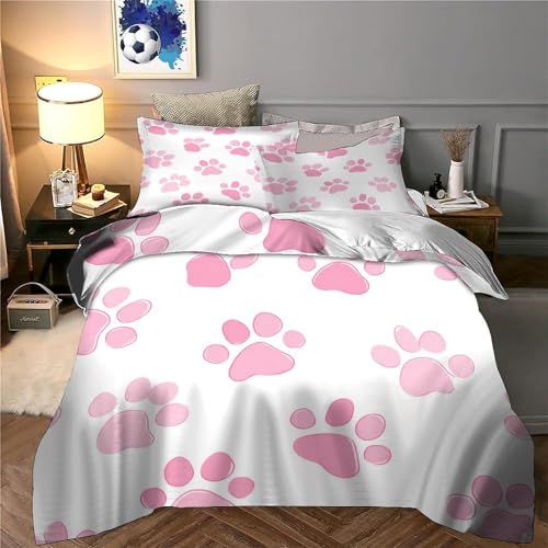 Parure de lit effet microfibre super douce et résistante housse de couette 3D - 6