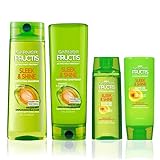Garnier Hair Care Fructis Sleek and Shine Shampoo and Conditioner, For Frizzy, Dry Hair, Made with Argan Oil from Morocco, Paraben Free Formula, 1 Kit with Full Size and Travel Size