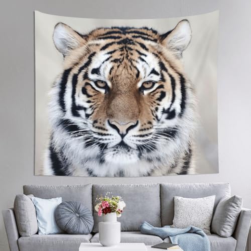 Tapisserie tigre 152x130 cm pour salon ethnique ou deco chambre