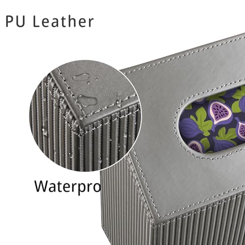 Hand Towels Box Cover Holder,PU Leather Hand Towel Case Compatible with Kleenex Disposable Paper Hand Towels - Image 7
