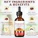 2 Pack Cayenne Pepper Drops, Cayenne Health Supplements for Hawthorn Beet Root Turmeric Curcumin，Vitamin K2 & D3, Vegan-Friendly, Gentle Formula