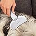 Fumeister Pet Undercoat Deshedding Tool for Dogs - Wide Curved Undercoat Brush for Effortless Pet Deshedding, Loose Hair Remover for Dogs & Cats (White)