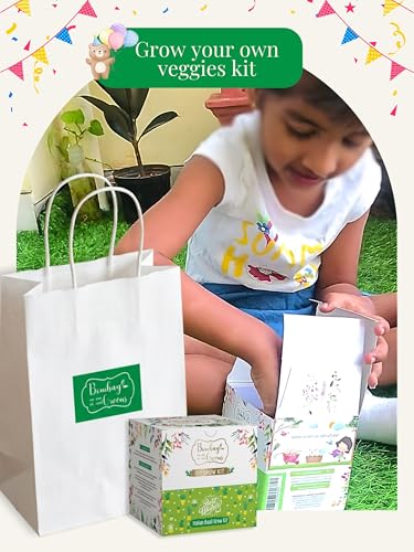 Image of Italian Basil Gardening Kit | Pack of 6 DIY Grow Kit and 6 Gifts Bags for Home Garden | Combo for Gardening | Grow Your Own - Birthday Return Gifts for Plant Lovers