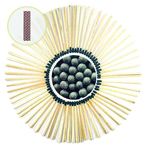 3" Black Color Matches 100 Count - Plus Free Striker!!! - (3 Inches Long) - Wholesale Bulk Safety Matches (100) (Black) #TOP12