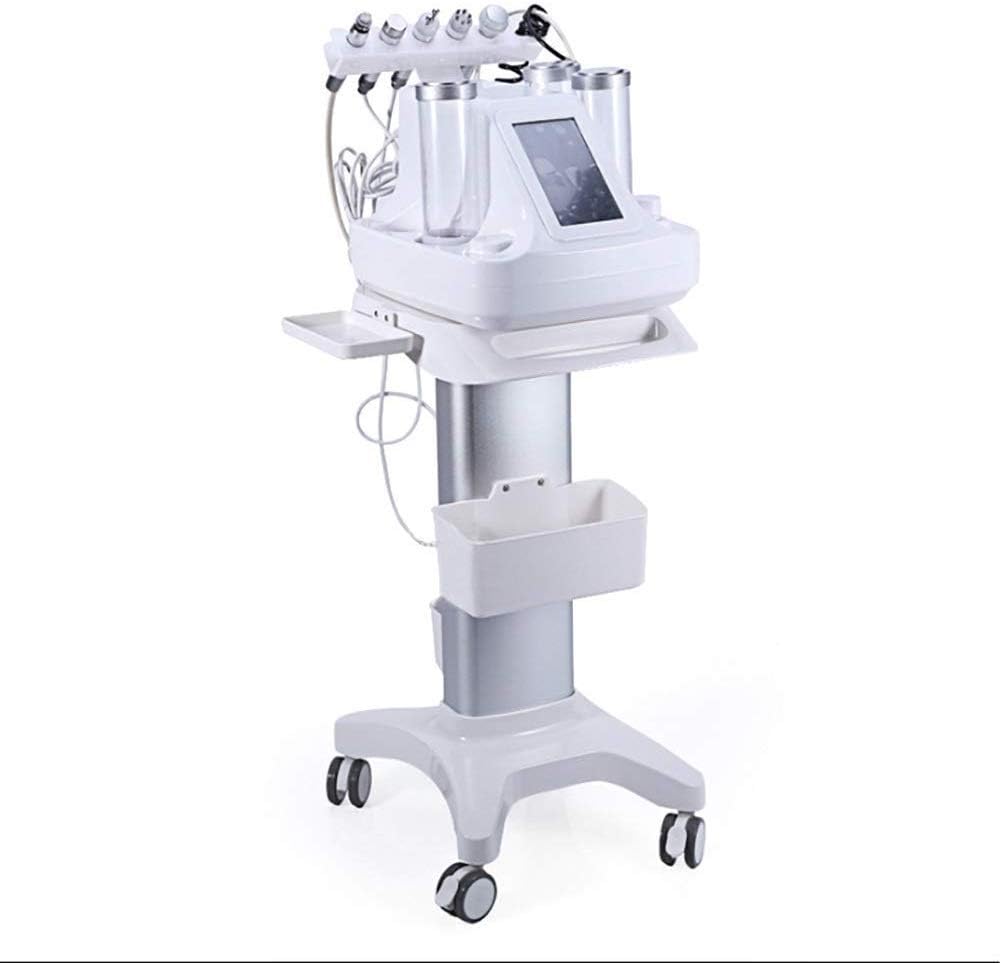 Multifunction Portable Hand Trucks,Large Portable Trolly Cart Abs Beauty Salon Instrument Cart with Brake Wheel, White Small Bubble Utility Cart Spa Trolley, 20Kg Load Capacity