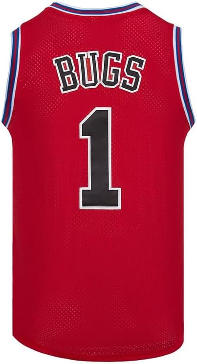 CNALLAR Youth Basketball Jersey Bugs #1 Lola #10 Space Movie Jersey Boys Sport Shirts S-XL