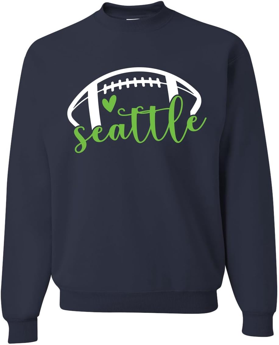 Wild Bobby Atlanta Fantasy Football Hometown Fan Heart Script Writing Sports Unisex Crewneck Sweatshirt