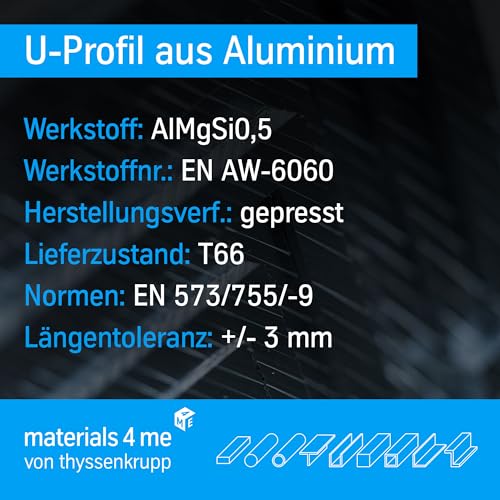 Alu-U-Profile von thyssenkrupp Aluminium U-Profil gepresst