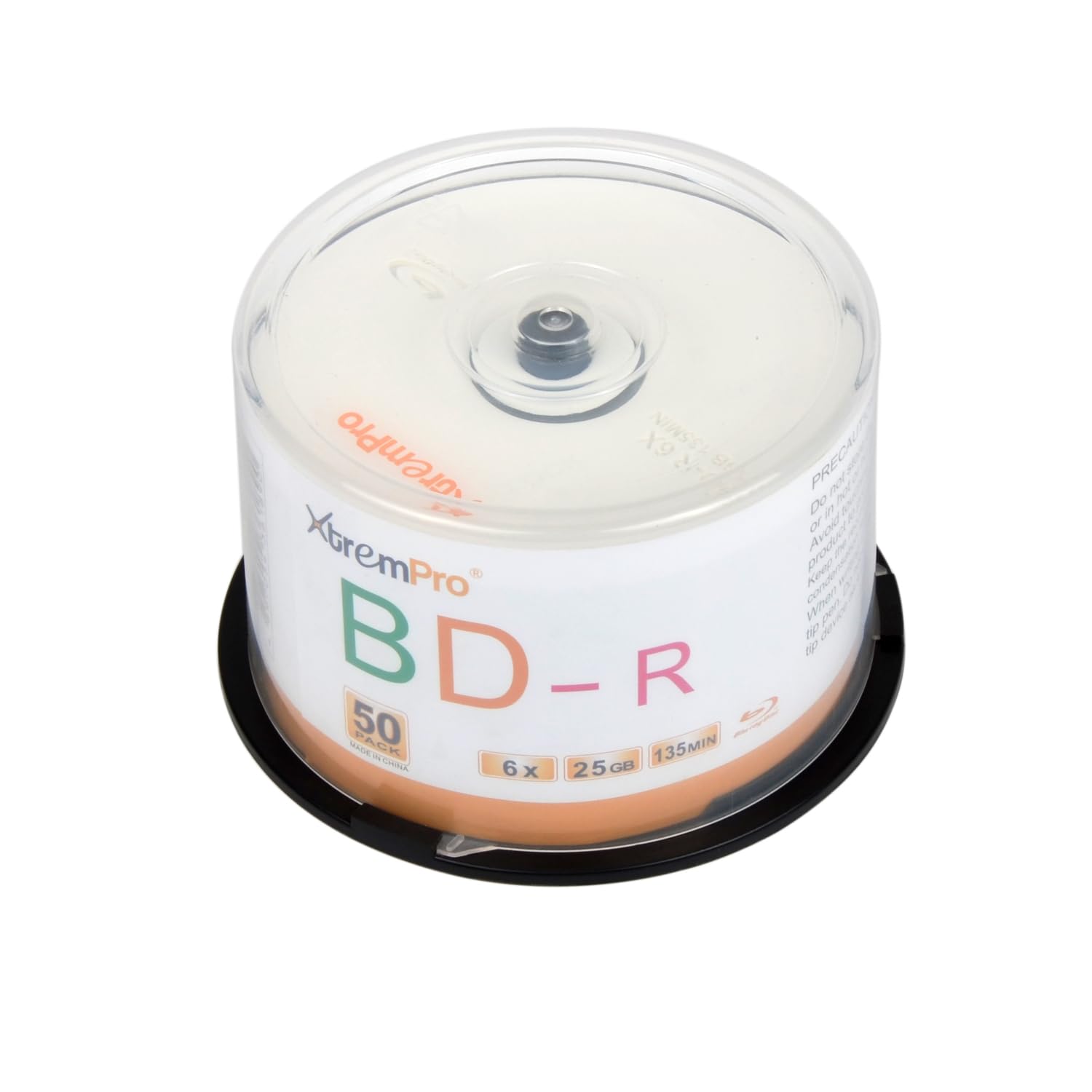 Bd-R 6X 25GB 135min Blu-Ray 50 Pack Blank Discs in Spindle - 11053