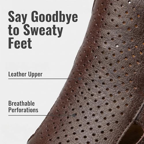 Image of Mens Casual Closed Toe Leather Sandals Outdoor Fisherman Adjustable Sport Summer Shoes