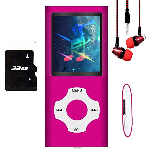 MP3 Player / MP4 Player, Hotechs MP3 Music Player with 32GB Memory SD Card Slim Classic Digital LCD 1.82