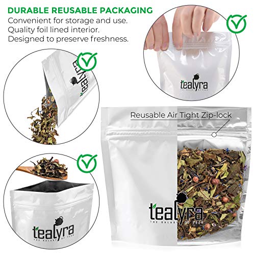 Tealyra - White Champagne - White Loose Leaf Tea - High Level Of Antioxidants - Natural - Healthy Tea - Hot And Iced Tea - Caffeine Level Low - 100G (3.5-Ounce) #TOP1