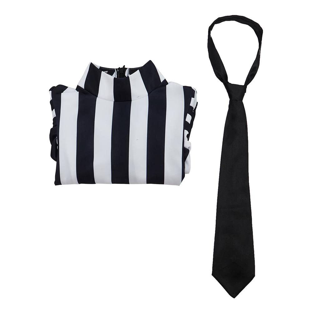 VEECOOCOS Beetle Bombshell Costume Donna Sexy Nero Bianco A Righe Body