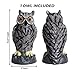 Galashield Owl Decoy to Scare Birds Away | Plastic Owls to Scare Birds Away | Owl Statue for Garden & Outdoors