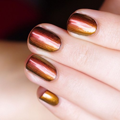 Ilnp Abundance - Red, Orange, Bronze, Gold Ultra Chrome Color Shifting Nail Polish #TOP1