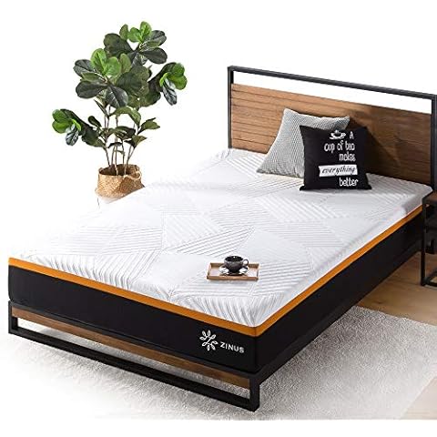 ZINUS 10 Inch Cooling Copper Mattress Cover