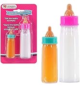 Bibi Doll - Set of 2 Baby Dolls Magic Milk Bottle New Born Doll Feeding Set Accessories Girls Toy