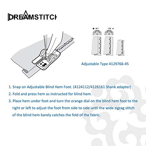 DREAMSTITCH Pie Ajustable para Dobladillo Ciego miniatura 4