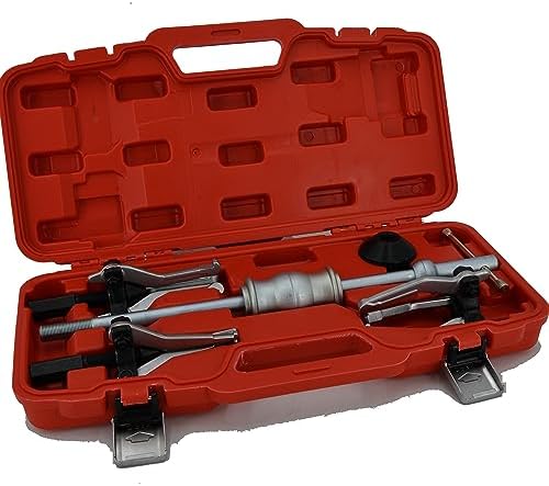 QWORK 3 Jaw Gear Bearing Slide Hammer Puller Set - Universal Internal
