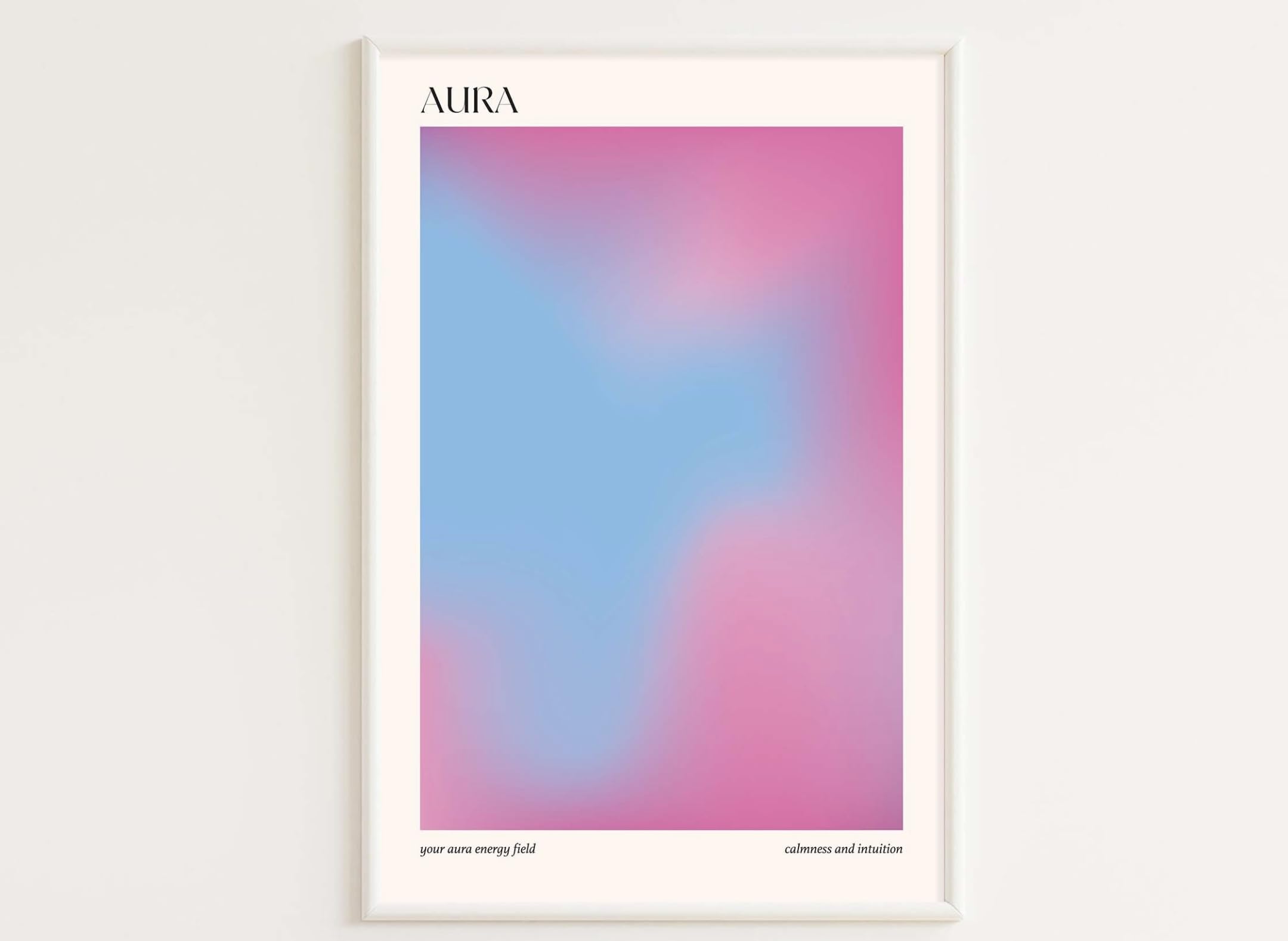Aura Poster | Modern, Minimalist Design | Poster A3 for Room Decor | 300 gsm (13 × 19) Colorful Gradient Aura Unframed (Red) (B0CB6MHWLY) Amazon Price History, Amazon Price Tracker