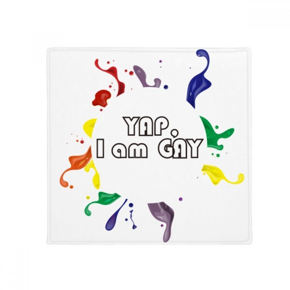 Drapeau Arc-en-Ciel LGBT Tapis de Sol Antidérapant Chien Chat 50X50