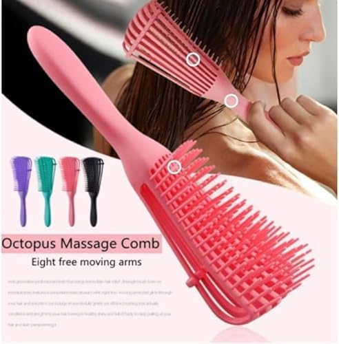 Outras Escova Polvo Desembaraçadora Funcional - Cores Sortidas