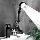 Faucet Sprayer Attachment,Dog Shower Attachment,Sink Sprayer Attachment,Fit Faucet in Kitchen,Bathroom,Laundry,Bathtub,Easy Hair Washing,Dog Shower,Pet Shower,Baby Bathe(Black)