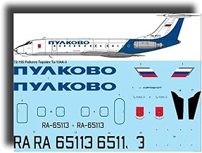 26Decals 72-155 1/72 Pulkovo Tupolev TU-134A Decal for Aircraft