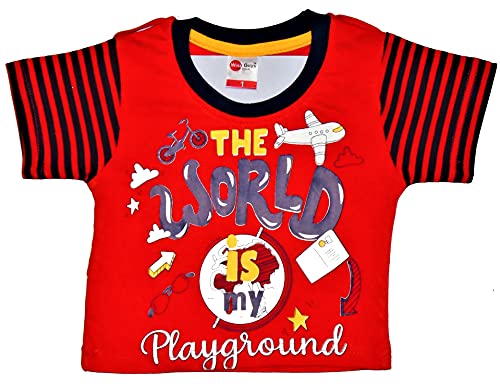 Image of Wise Guys REZA PRODUCTS baby boy & baby girl half sleeves Stylish dungaree set with T-shirt (Pack of 1)