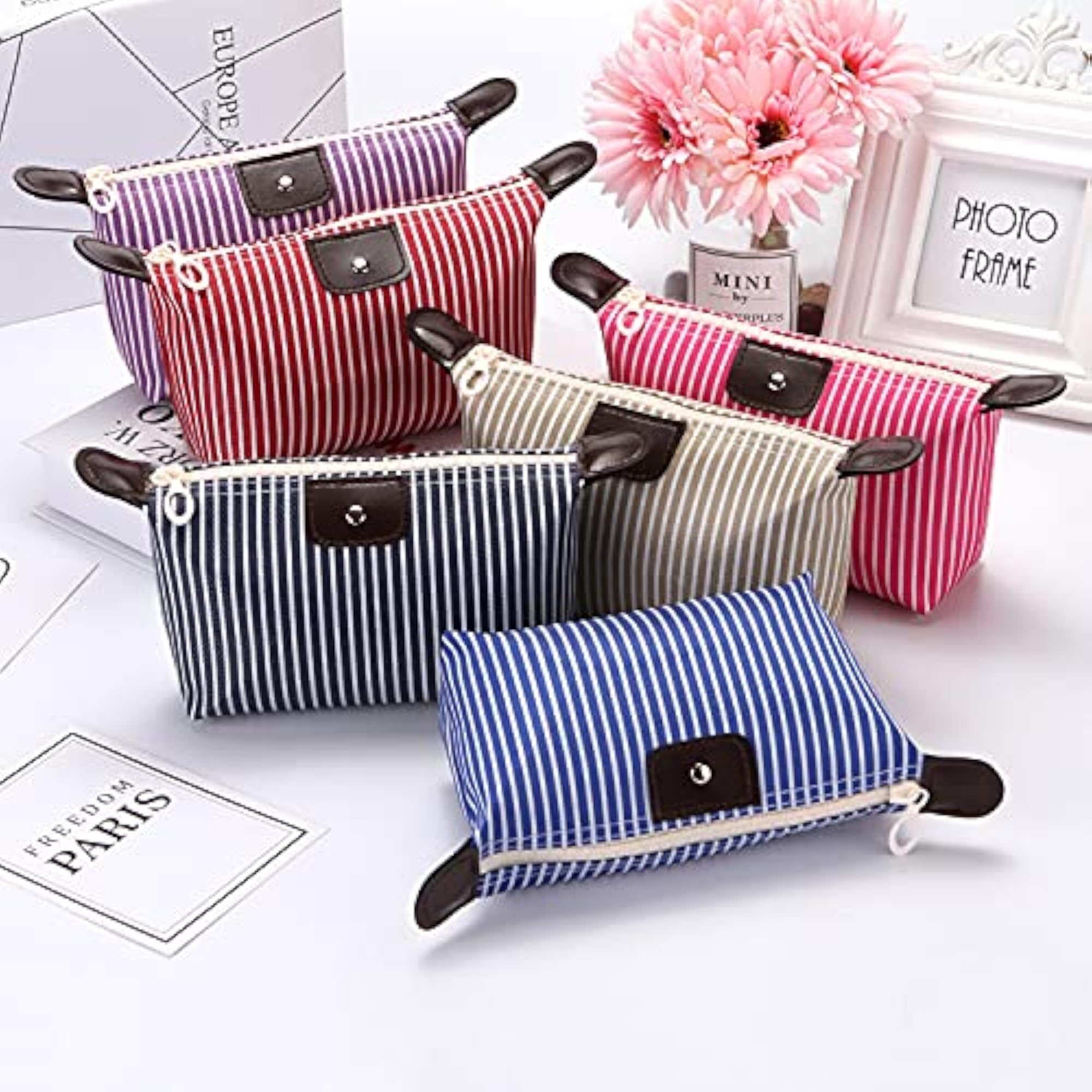 Fashion Black and Red Makeup Bag for Travel