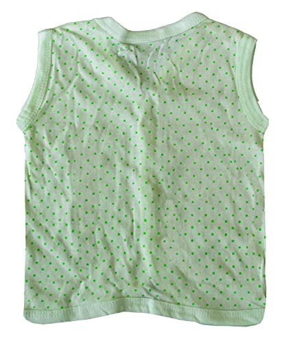 Image of New Born Baby Itch Free Feel Free Polka Dot Printed 100% Cotton Jabla Combo (Set of 10)(0to6 Months)