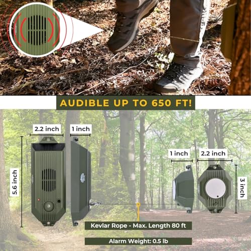 image for Tactiko Survival Tactiko Wire Trip Perimeter Alarm 2.0, 129 dB Recharg