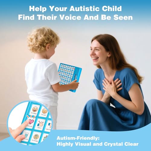 Joyreal AAC Device for Autism, Non Verbal Communication Tools for Speech Therapy & Stroke Rehab. Speech Communication Tablet, Autism Talking Aids with 8 Programmable Buttons & Adjustable Volume - Image 7