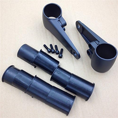 XKH- Motorcycle Black Billet Aluminum Headlight Fork Mounting Brackets Compatible with 35mm 39mm 41mm Forks [B00Y7CDDJ2]