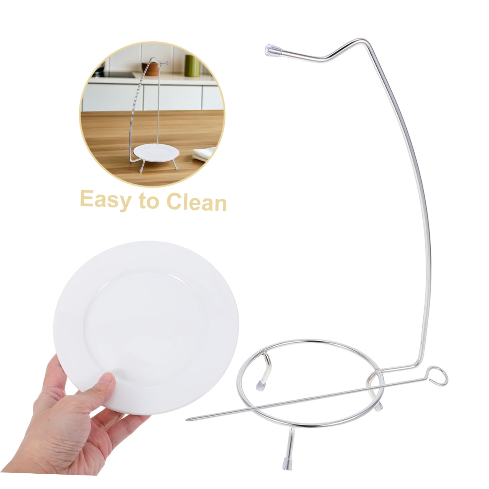 COLLBATH in Acciaio Inossidabile 304 Set 6 Spiedini per Barbecue Supporto Robusto e Anti Scottatura per Grigliate e Pranzi in Famiglia