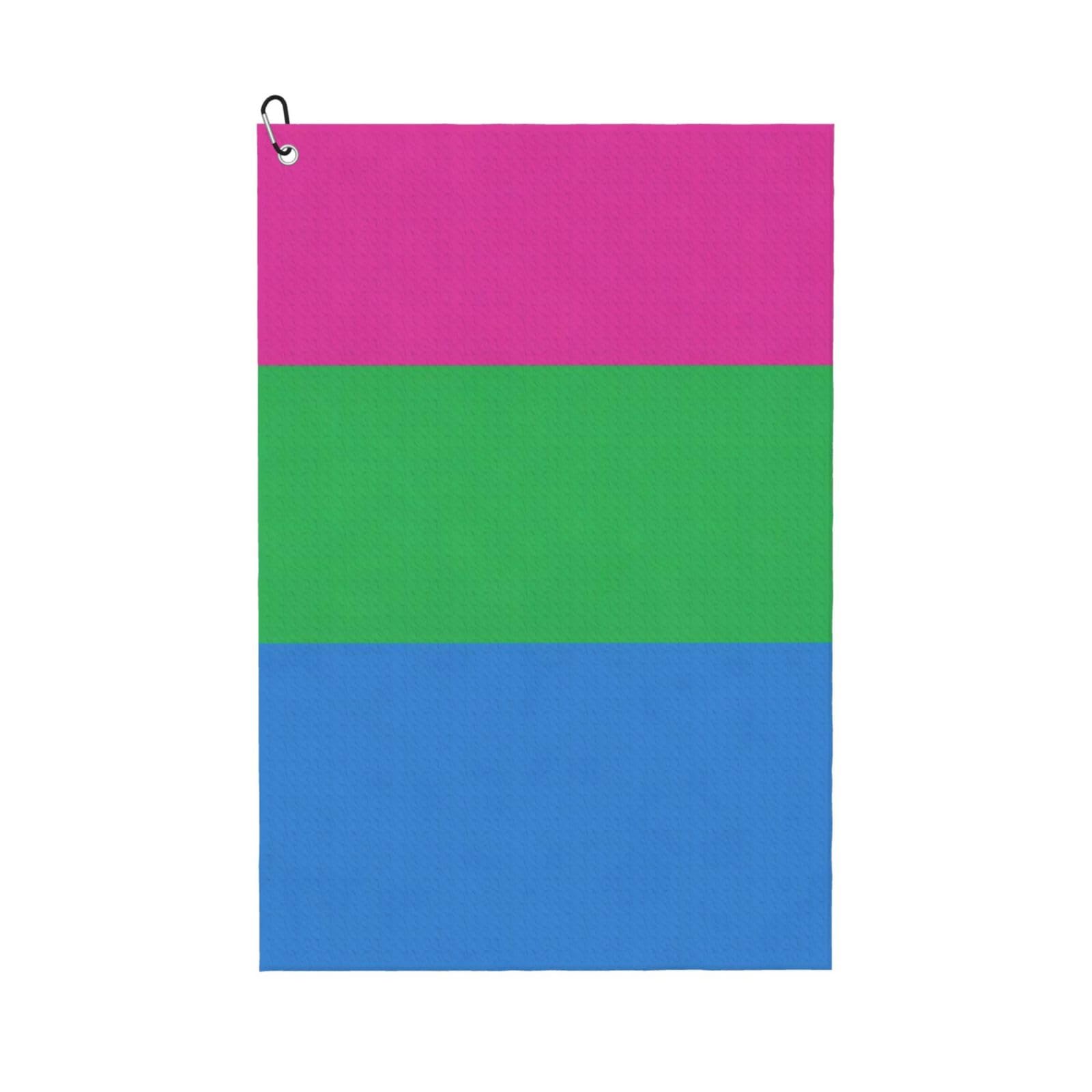 BSDFGSDD LGBT Pride Flag PolySexual Golf Towel 24 x 16 inches
