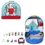 Polly Pocket x Peanuts Collector Compact, Micro Dolls and Playset, 7 Themed Accessories, 4 Iconic Locations, Snoopy & Woodstock
