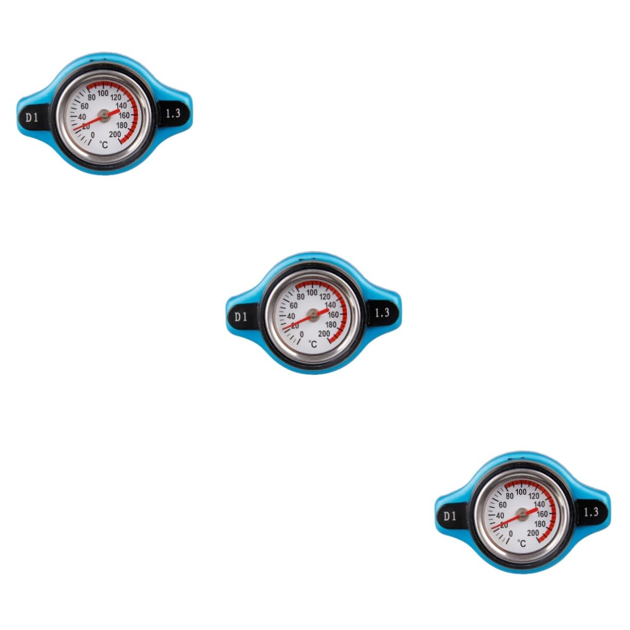 ibasenice 3 Cubiertas Para Radiador De Coche Con Indicador De Temperatura Y Tapa Para Tanque De Agua De 1 3 Bar