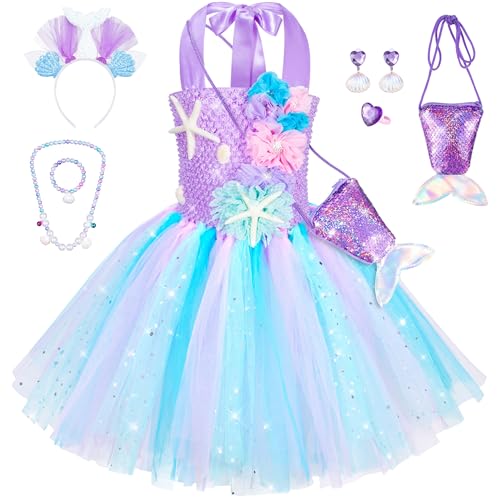 Vestido de Sirena para Niñas con Accesorios miniatura 1