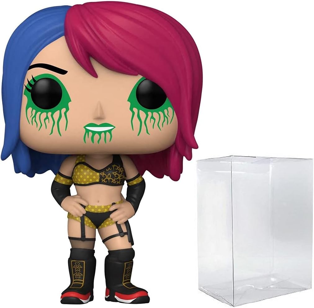 POP WWE: Asuka (BK/GR) Funko Vinyl Figure (Bundled with Compatible Box Protector Case)