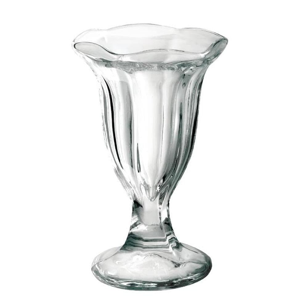 Olympia Traditional Tall Sundae Glasses 185ml (6 Pack) - Milshake, Ice Cream Cups CC907, Transparent, 185 mL - Image 3